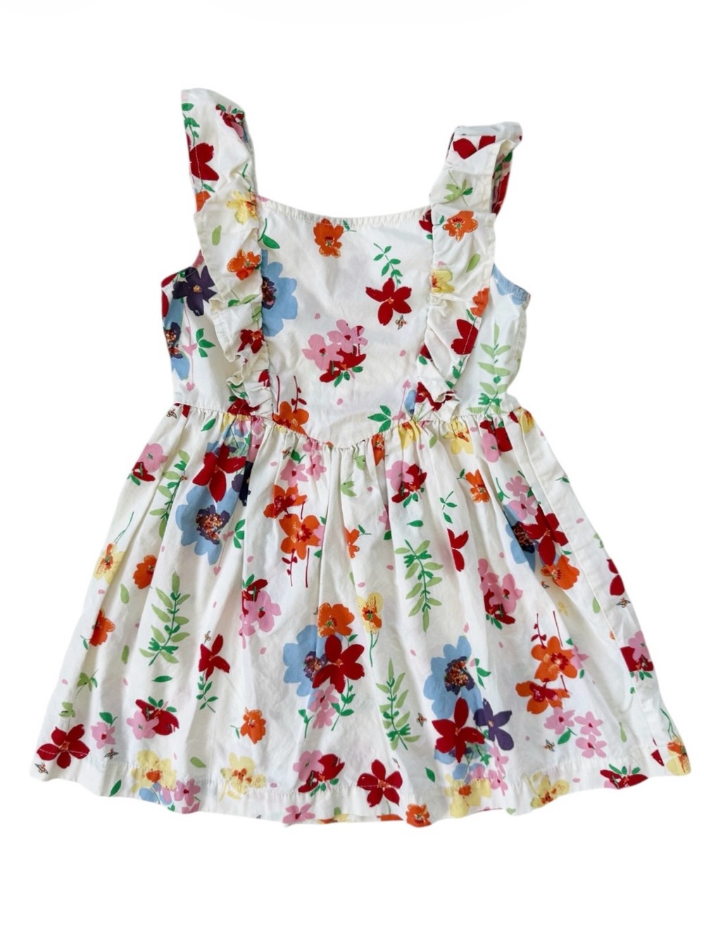 Hanna Andersson Floral Ruffle Dress size 4